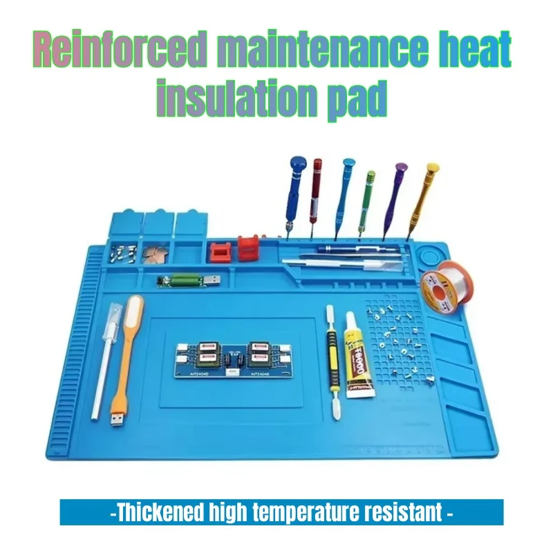 Electronics Repair Mat - Tapete magnético de silicone para estação