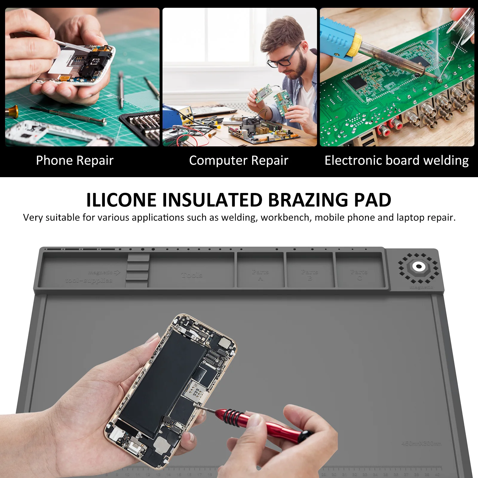 Almofada de reparo de trabalho - Electronics Repair Mat avaliação e preço