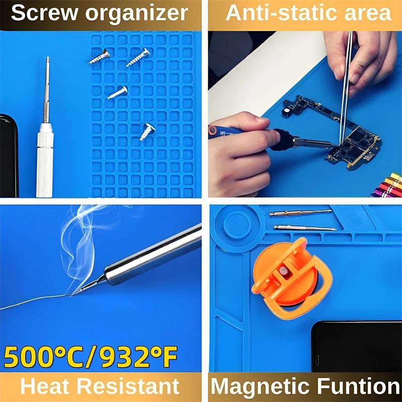 Tapete de solda de silicone es - Electronics Repair Mat avaliação e preço